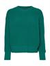 ORG COTTON BUTTON C-NK SWEATER courtside green