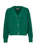 ORG COTTON BUTTON V-NK CARDIGAN courtside green