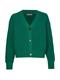ORG COTTON BUTTON V-NK CARDIGAN courtside green