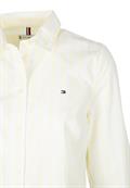 ORG COTTON REGULAR SHIRT LS banker stp ffrosted lemon