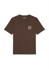 Organic Cotton-T-Shirt regular crimson brown