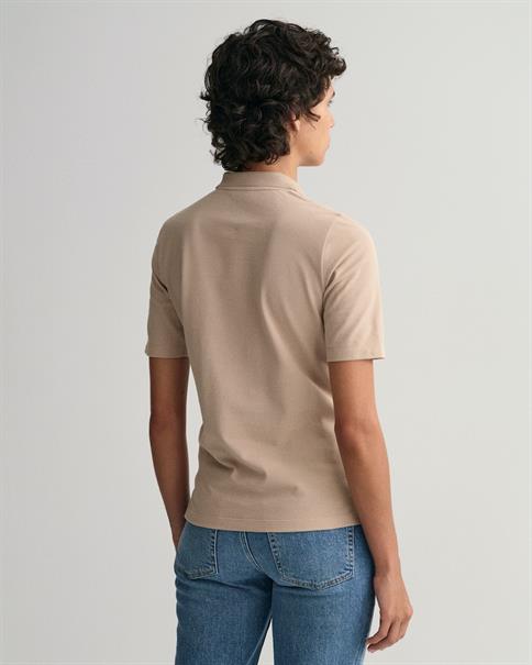 Original Piqué Poloshirt mit längerem Arm dry sand