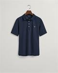 Original Piqué Poloshirt mit längerem Arm evening blue