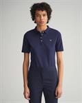 Original Piqué Poloshirt mit längerem Arm evening blue