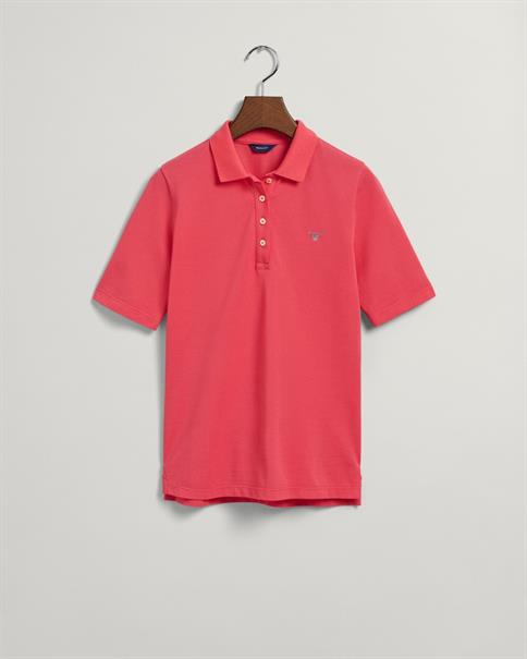Original Piqué Poloshirt mit längerem Arm magenta pink
