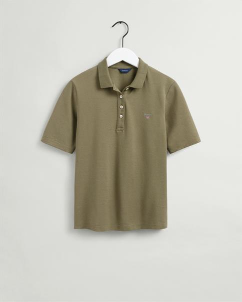 Original Piqué Poloshirt mit längerem Arm utility green