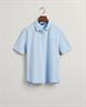 Original Piqué Poloshirt mit längerem Arm waterfall blue
