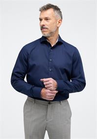 Original Shirt Popeline Langarm navy