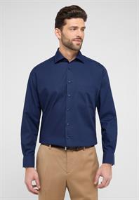 Original Shirt Popeline Langarm navy