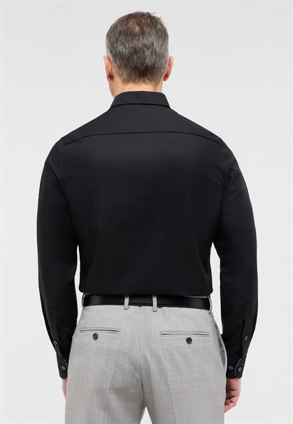 Original Shirt Popeline Langarm schwarz
