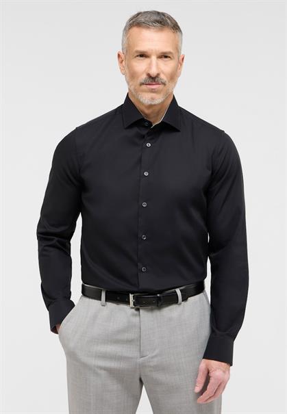 Original Shirt Popeline Langarm schwarz