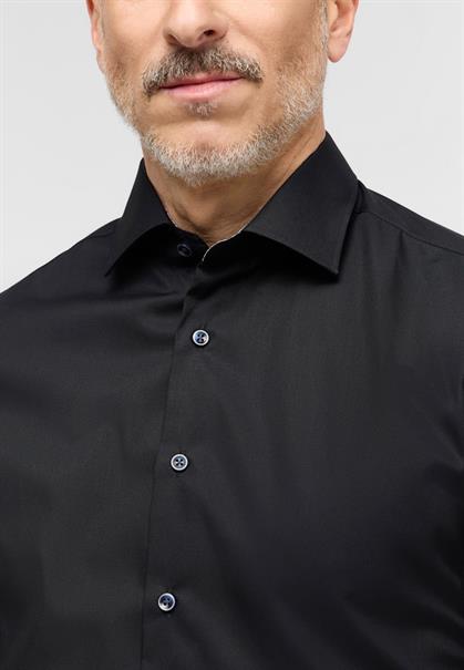 Original Shirt Popeline Langarm schwarz