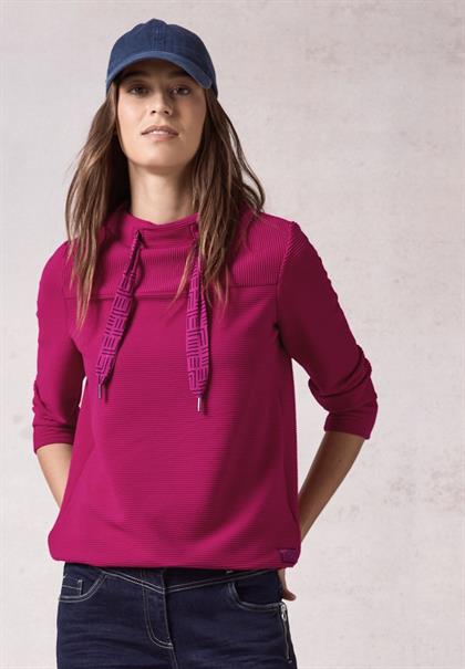 Ottoman-Pullover jewel pink