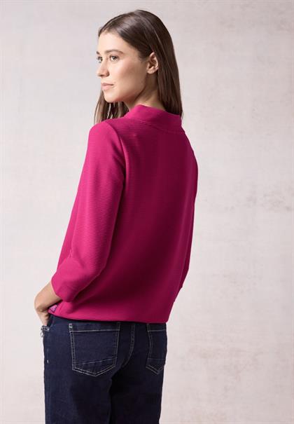 Ottoman-Pullover jewel pink