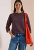 Ottoman Shirt im Two-Tone-Look berry red