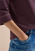 Ottoman Shirt im Two-Tone-Look berry red