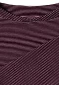 Ottoman Shirt im Two-Tone-Look berry red