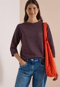 Ottoman Shirt im Two-Tone-Look berry red
