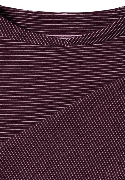 Ottoman Shirt im Two-Tone-Look berry red