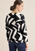 Ottoman Shirt mit Muster light greige