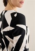 Ottoman Shirt mit Muster light greige