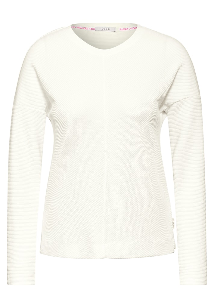 Cecil - Damen Langarmshirt - Weiß - Größe: L - bei Tara-M