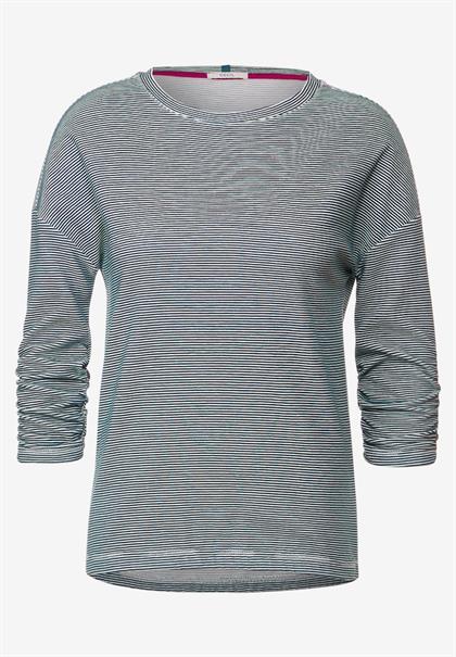 Ottoman Streifenshirt vanilla white