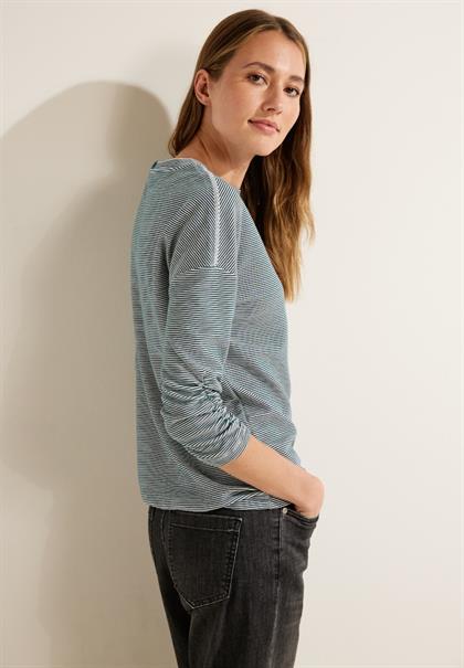 Ottoman Streifenshirt vanilla white