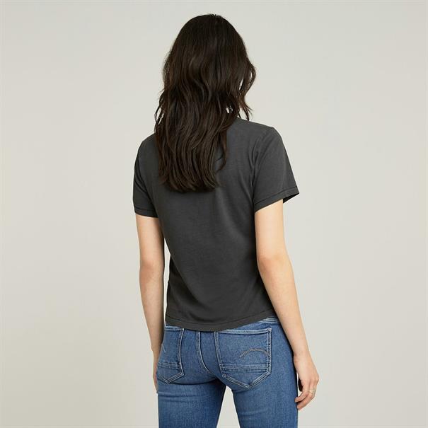 Overdyed front seam r t wmn dk black gd