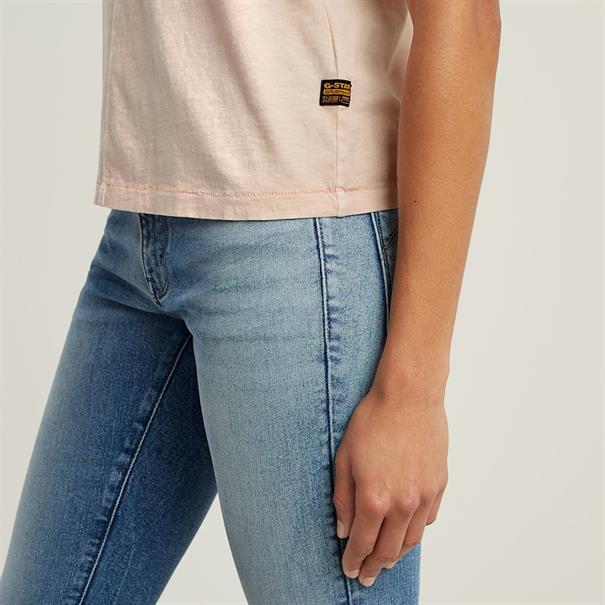 Overdyed front seam r t wmn liquid pink gd