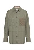 Overshirt aus Baumwoll-Lyocell-Mix shadow khaki
