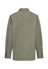Overshirt aus Baumwoll-Lyocell-Mix shadow khaki