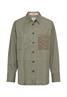 Overshirt aus Baumwoll-Lyocell-Mix shadow khaki
