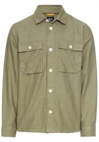 Overshirt aus Leinen-Baumwoll-Mix dusty khaki