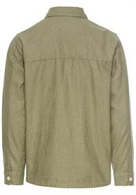 Overshirt aus Leinen-Baumwoll-Mix dusty khaki