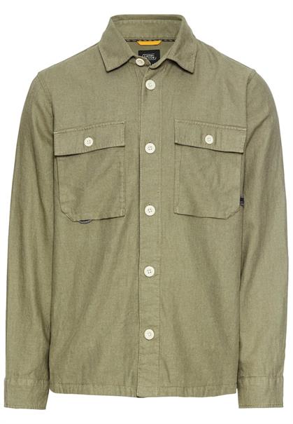 Overshirt aus Leinen-Baumwoll-Mix dusty khaki