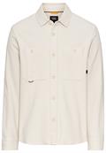 Overshirt aus reiner Baumwolle beige
