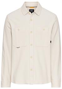 Overshirt aus reiner Baumwolle beige