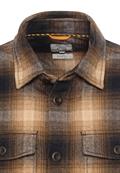 Overshirt aus reiner Baumwolle sepia brown