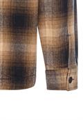 Overshirt aus reiner Baumwolle sepia brown
