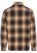 Overshirt aus reiner Baumwolle sepia brown