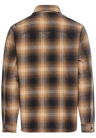 Overshirt aus reiner Baumwolle sepia brown
