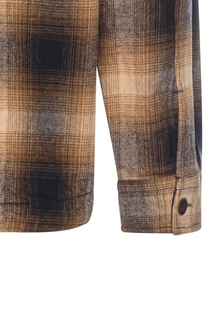 Overshirt aus reiner Baumwolle sepia brown