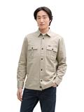 Overshirt Hemd aus Baumwolle cashew beige