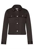 Overshirt im Slik-Look mit Knopfleiste espresso brown
