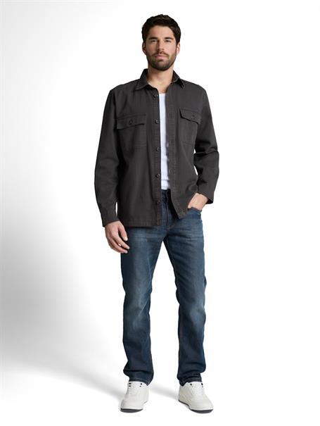 Overshirt im Washed-Look tarmac grey