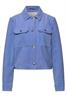 Overshirt in Unifarbe blue echo