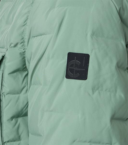 Overshirt Jacke mit zwei Brusttaschen grün