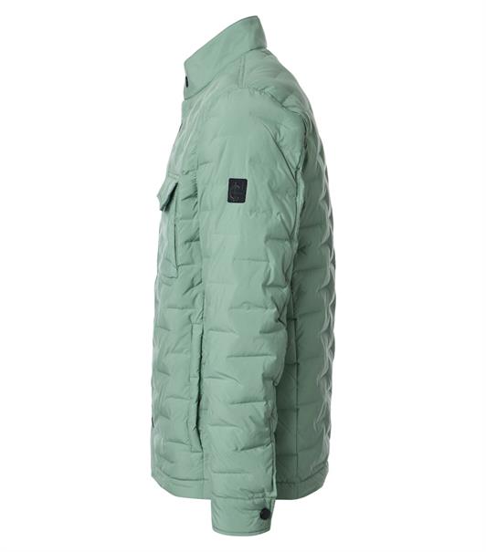 Overshirt Jacke mit zwei Brusttaschen grün