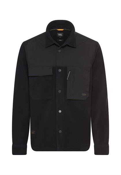 Overshirt mit Hemdkragen dark navy